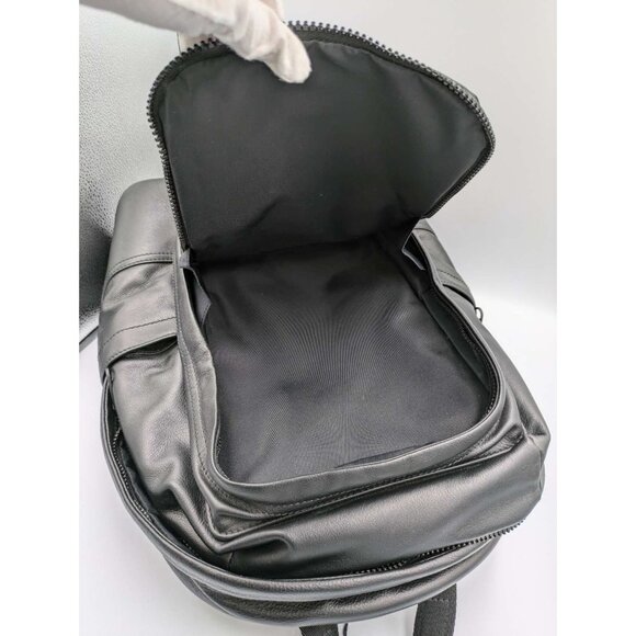 Burberry Large Jack Biker Logo Embossed Leather Backpack Black 8038261 - Picture 7 of 16